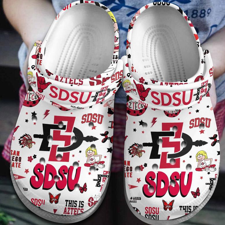 Sdsu San Diego State Aztecs Ncaa Sport Crocs Crocband Clogs Shoes