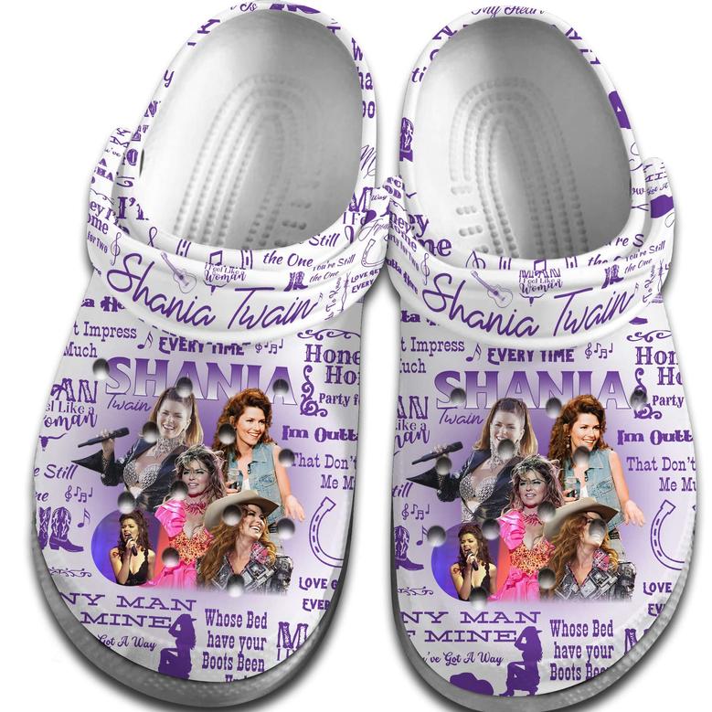Shania Twain Music Crocs Crocband Clogs Shoes