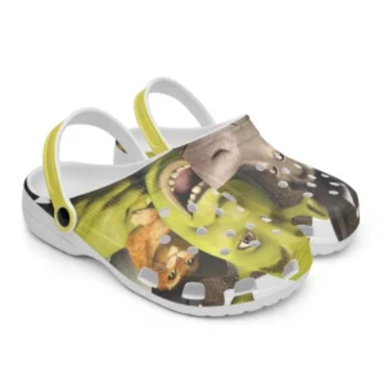 Shrek Cartoon Crocs Crocband Shoes Clogs Custom Name For Men Women And Kids