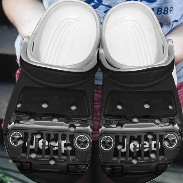 Simple Black Jeep Clogs Shoes