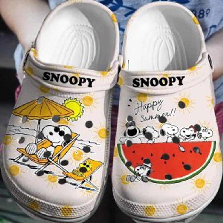 Snoopy Crocs 3D Clog Peanuts Shoes