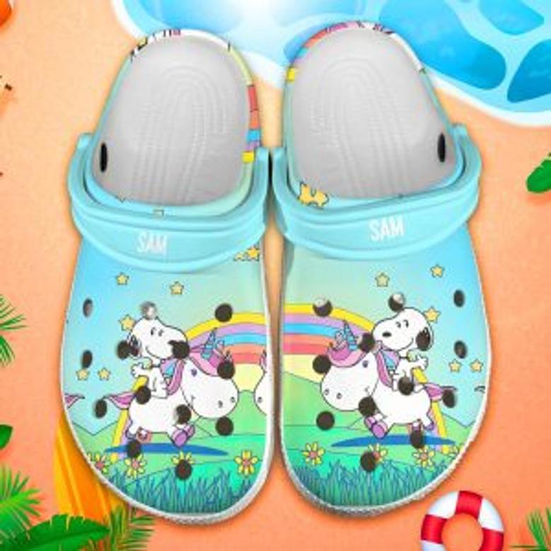 Snoopy Crocs Crocband Clogs Comfortable Shoes For Men Women New