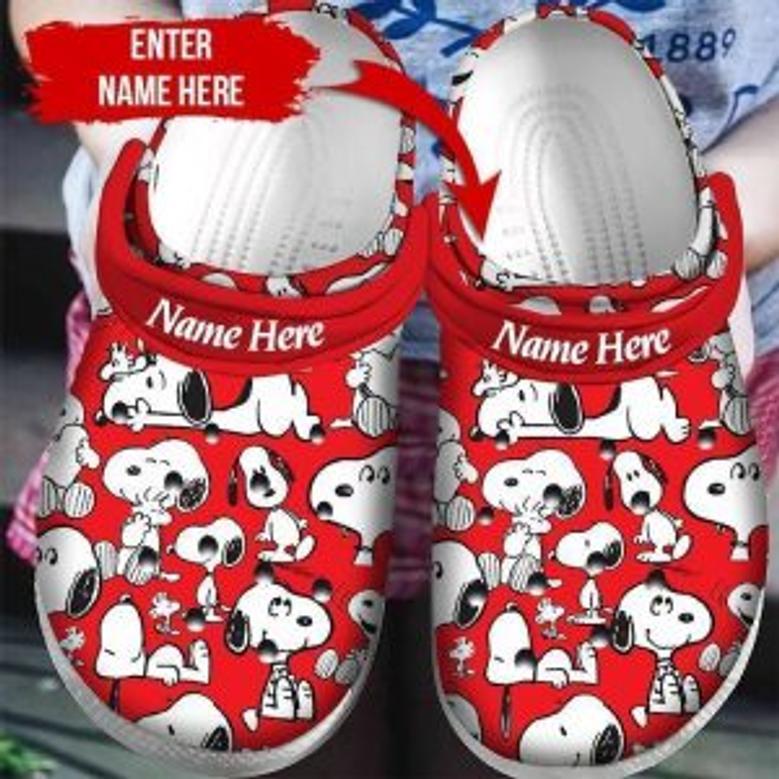 Snoopy Dog Crocs Clog Shoes