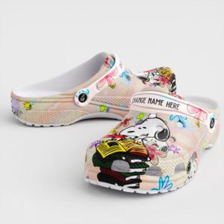 Snoopy Peanuts Cartoon Dog Crocs 3D Clog For Men Women Kids Shoes