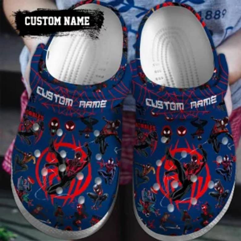 Spider Man Across The Spider-Verse Movie Crocs Clogs Crocband Shoes Custom Name For Men Women And Kids