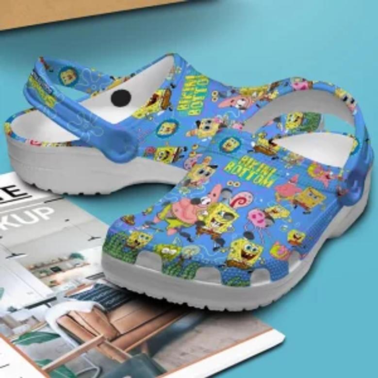 Spongebob Squarepants Cartoon Crocs Crocband Clogs Shoes For Men Women And Kids