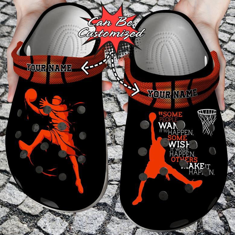 Sport Personalized Playing Basketball Player Clog Shoes