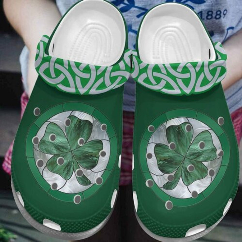 St Patricks Day Irish Shamrock Clogband Shoes