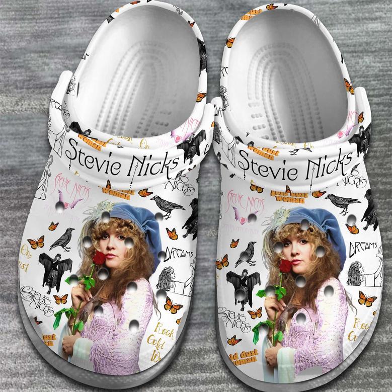 Stevie Nicks Music Crocs Crocband Clogs Shoes