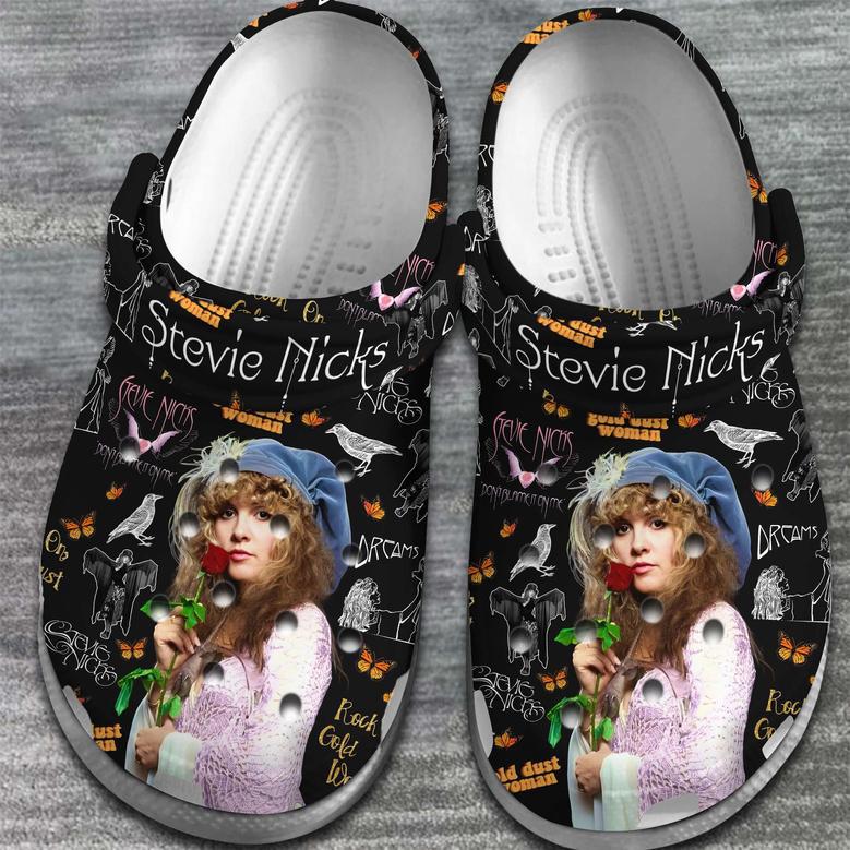 Stevie Nicks Music Crocs Crocband Clogs Shoes