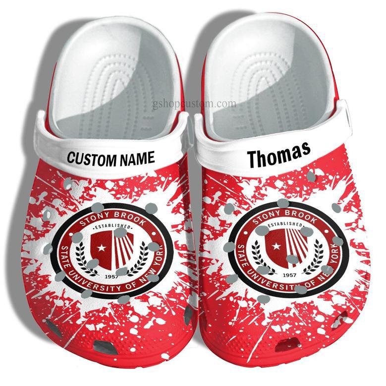 Stony Brook University Graduation Gifts Croc Shoes Customize- Admission Gift Shoes