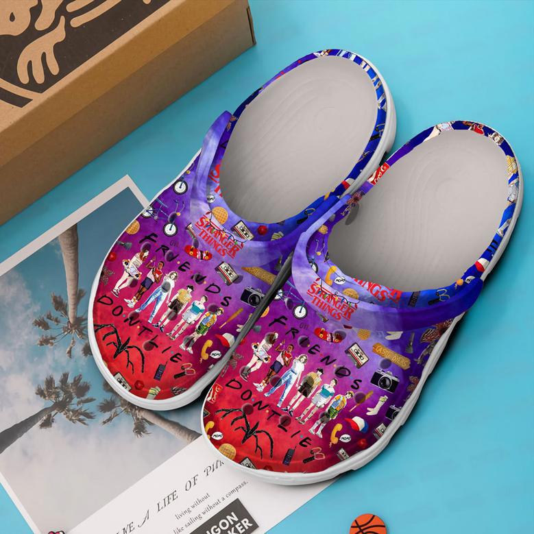 Stranger Things Friends Dont Lie Movie Crocs Crocband Clogs Shoes