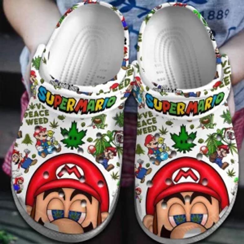 Super Mario Clogs Shoes Crocs Crocband Comfortable