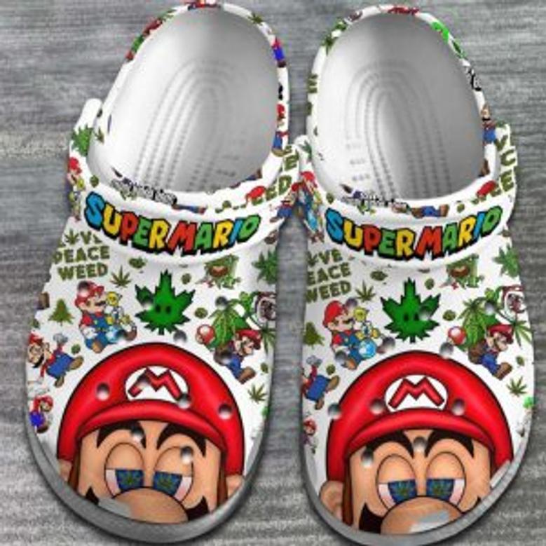 Super Mario Clogs Shoes Crocs Crocband Comfortable