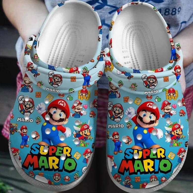 Super Mario Game Crocs Clogs Crocband Shoes