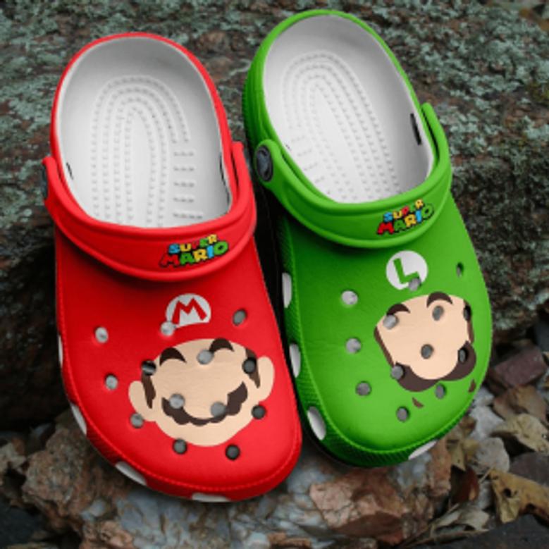 Super Mario Game Shoes G02d2 Crocs Crocband Clogs Shoes For Men Women