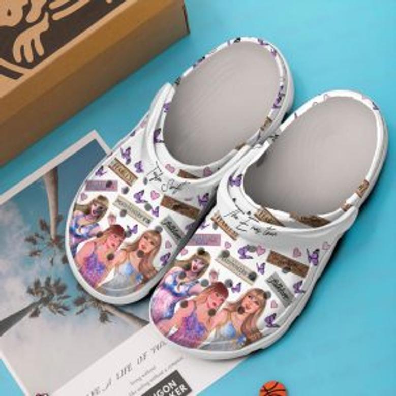 Taylor Swift Crocs Shoes Clogs Crocband Comfortable