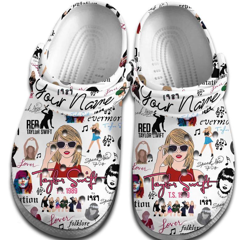 Taylor Swift Music Crocs Crocband Clogs Shoes