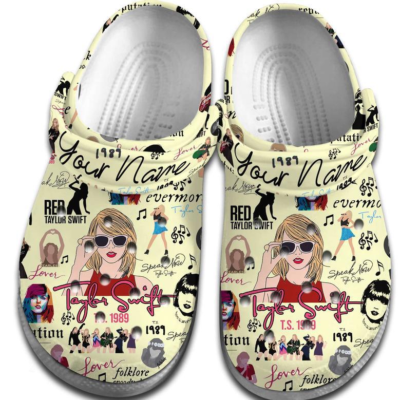 Taylor Swift Music Crocs Crocband Clogs Shoes