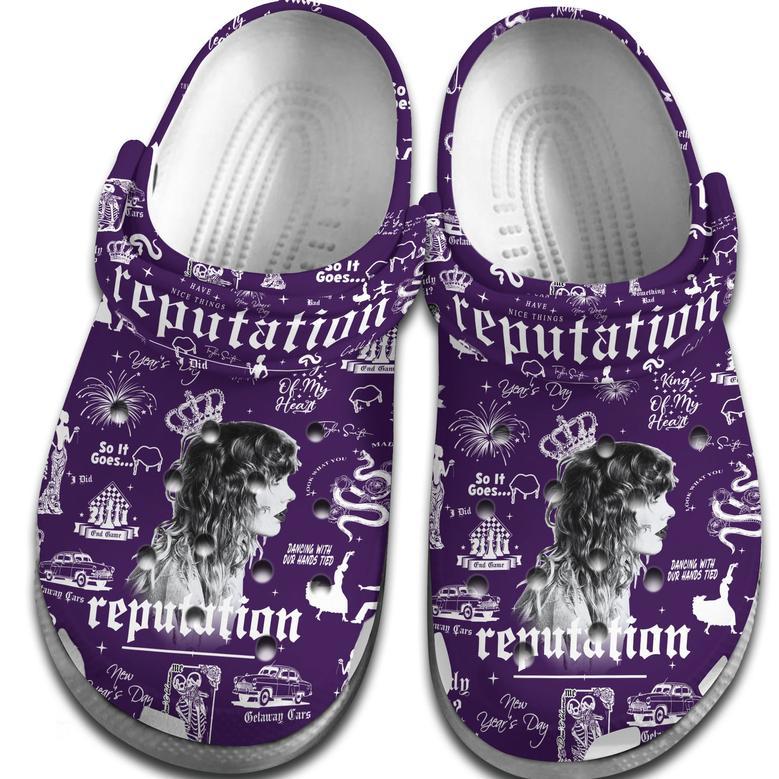 Taylor Swift Music Reputation Crocs Crocband Clogs Shoes