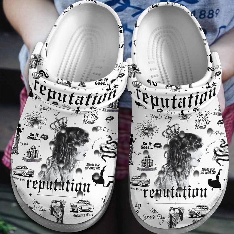 Taylor Swift Music Reputation Crocs Crocband Clogs Shoes