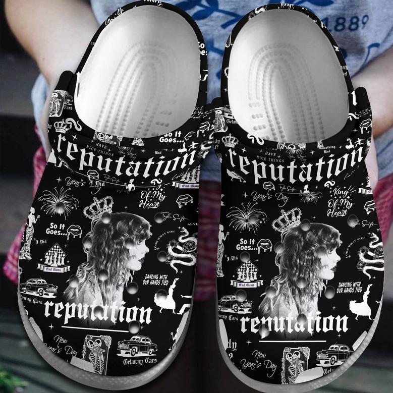 Taylor Swift Music Reputation Crocs Crocband Clogs Shoes