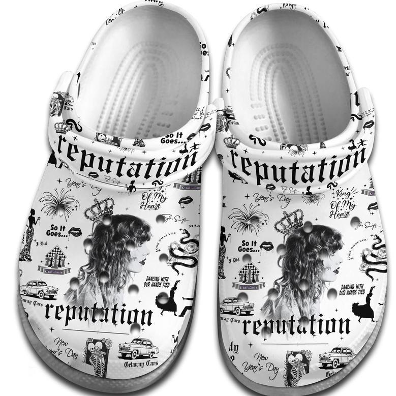 Taylor Swift Music Reputation Crocs Crocband Clogs Shoes