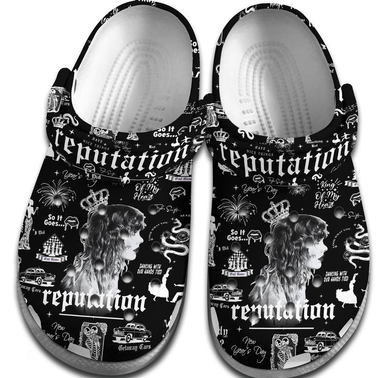 Taylor Swift Music Reputation Crocs Crocband Clogs Shoes