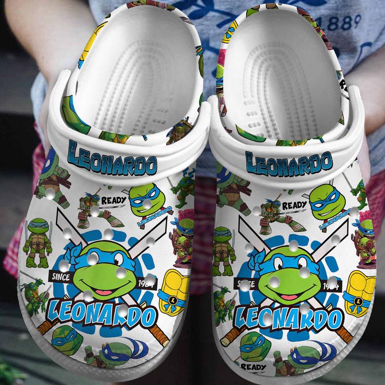 Teenage Mutant Ninja Turtles (Leonardo) Cartoon Crocs Crocband Shoes Clogs For Men Women And Kids