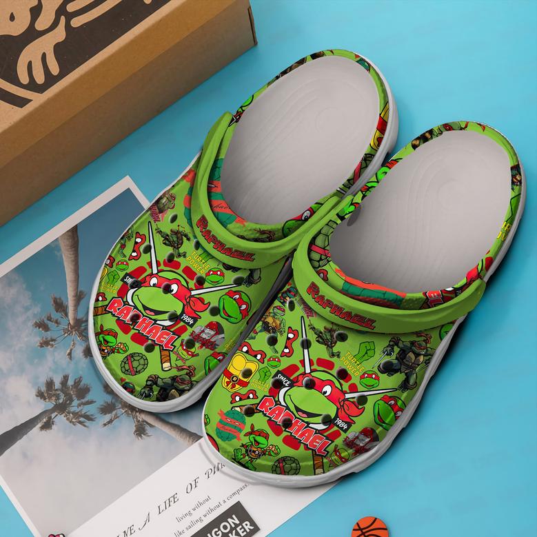 Teenage Mutant Ninja Turtles (Raphael) Cartoon Crocs Crocband Clogs Shoes For Men Women And Kids
