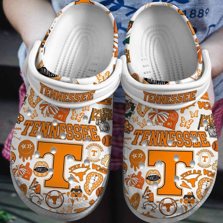 Tennessee Volunteers Ncaa Sport Crocs Crocband Clogs Shoes