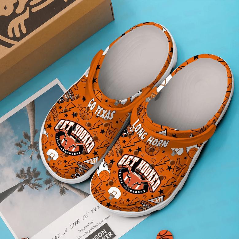 Texas Longhorns Crocs Crocband Clogs Shoes