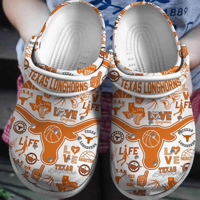 Texas Longhorns Ncaa Sport Crocs Crocband Clogs Shoes