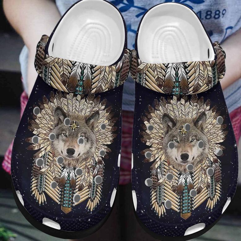 The Native Cool Wolf American Shoes Clogs For Men Women