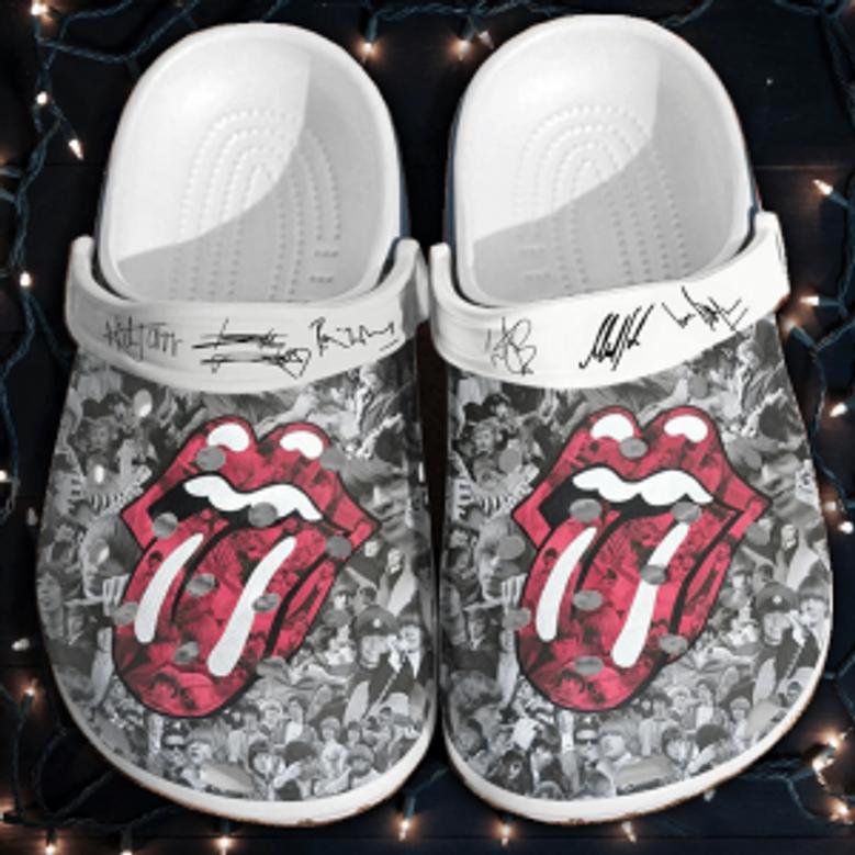 The Rolling Stones Crocs Clog Shoes