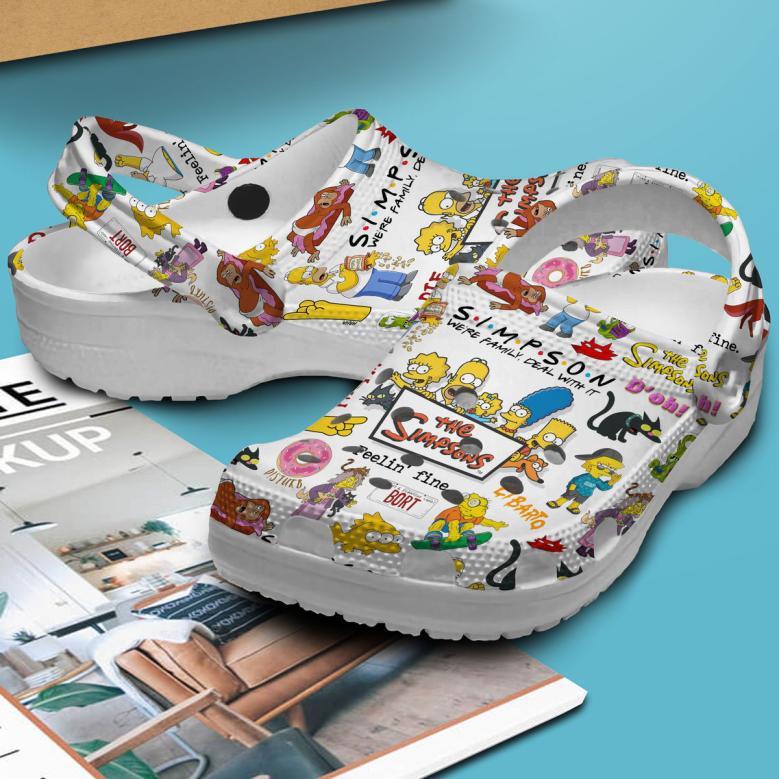 The Simpsons Cartoon Crocs Crocband Clogs Shoes