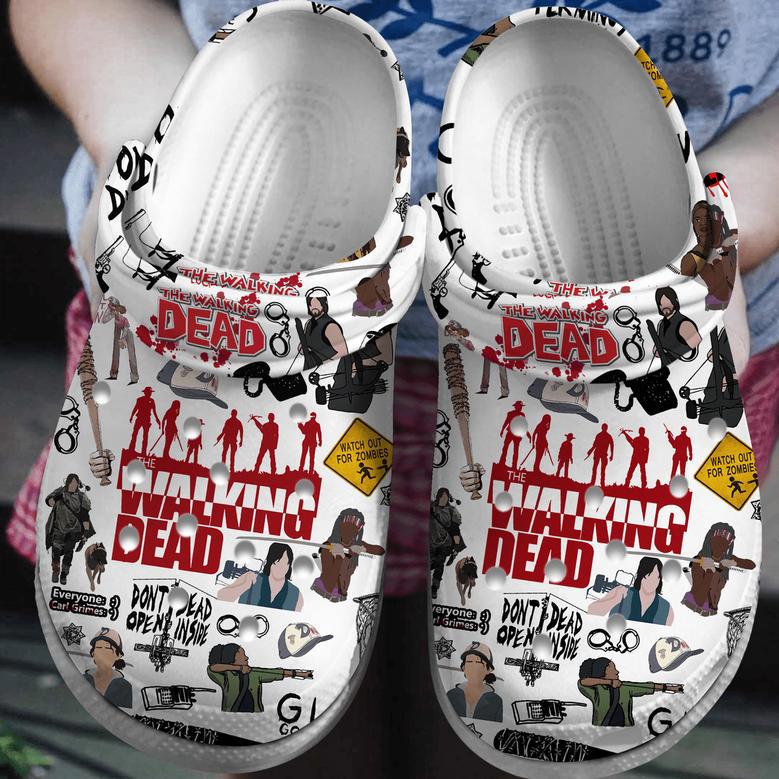 The Walking Dead Tv Series Crocs Crocband Clogs Shoes