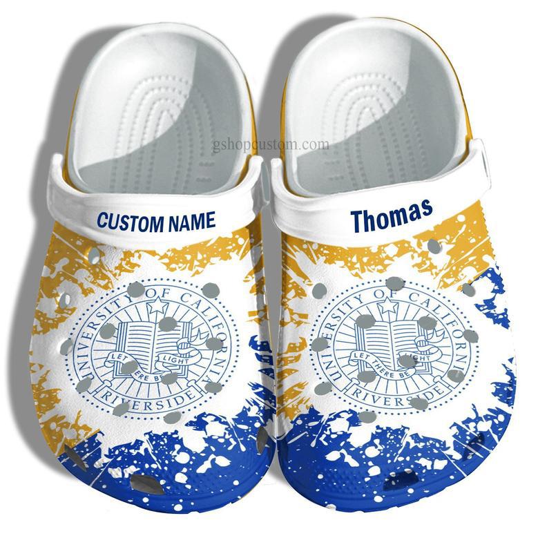 University Of California Riverside Graduation Gifts Croc Shoes Customize- Admission Gift Shoes