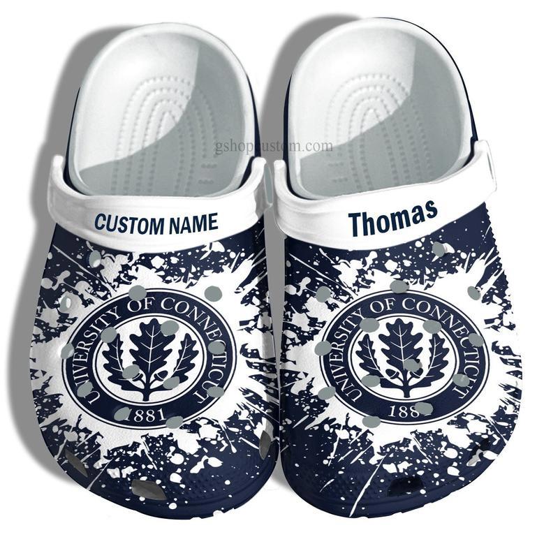 University Of Connecticut Graduation Gifts Croc Shoes Customize- Admission Gift Shoes