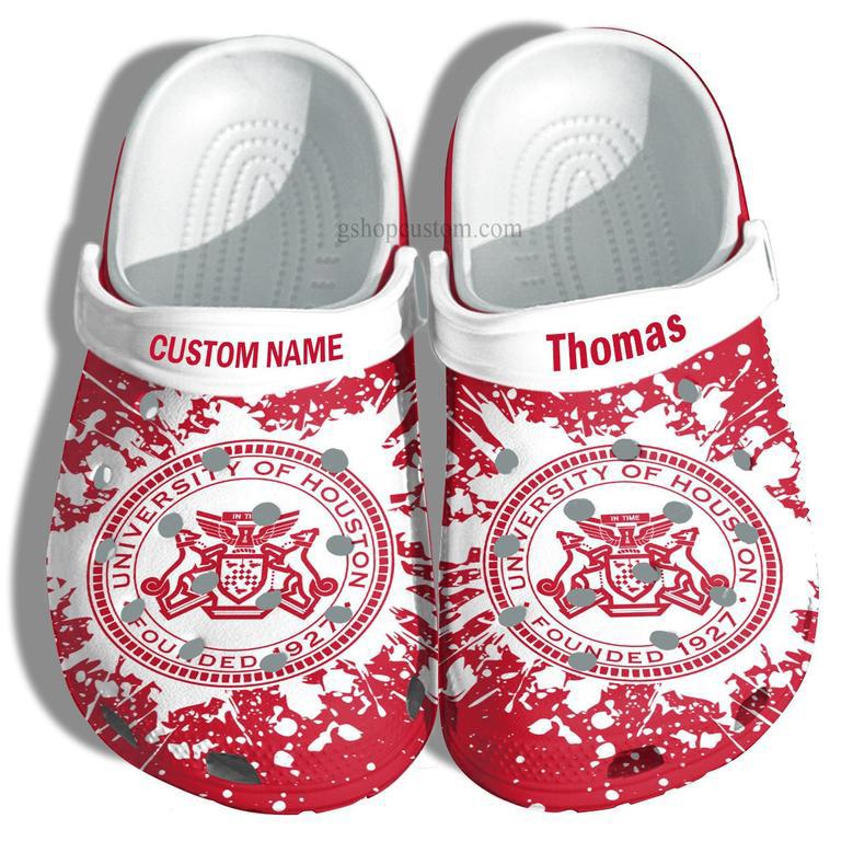 University Of Houston Graduation Gifts Croc Shoes Customize- Admission Gift Shoes