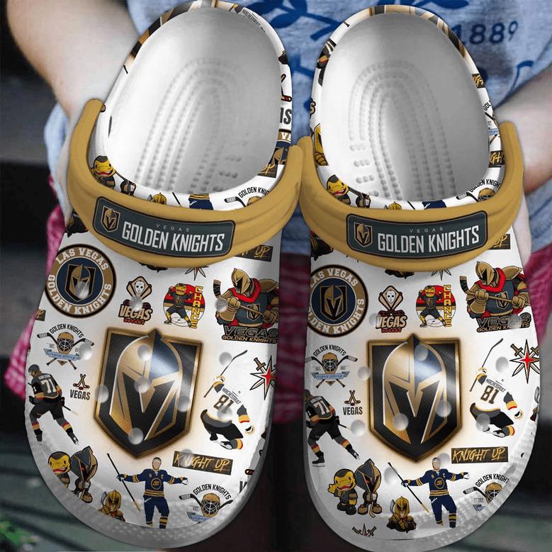 Vegas Golden Knights Ice Hockey Team Nhl Sport Crocs Clogs Crocband Shoes