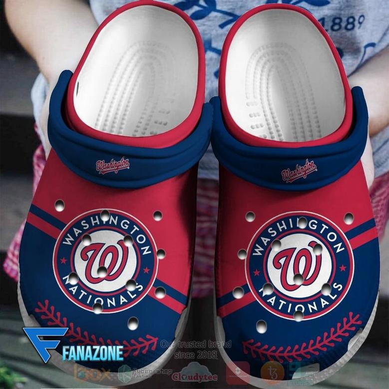 Washington Nationals Red-Navys Mlb Sport Crocs Clogs Crocband Shoes