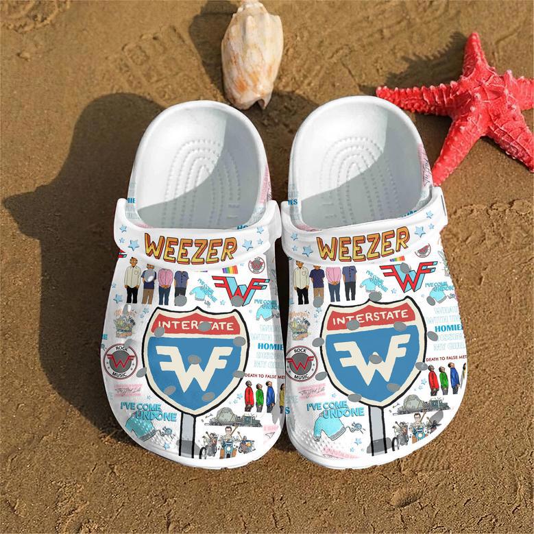 Weezer Music Crocs Crocband Clogs Shoes