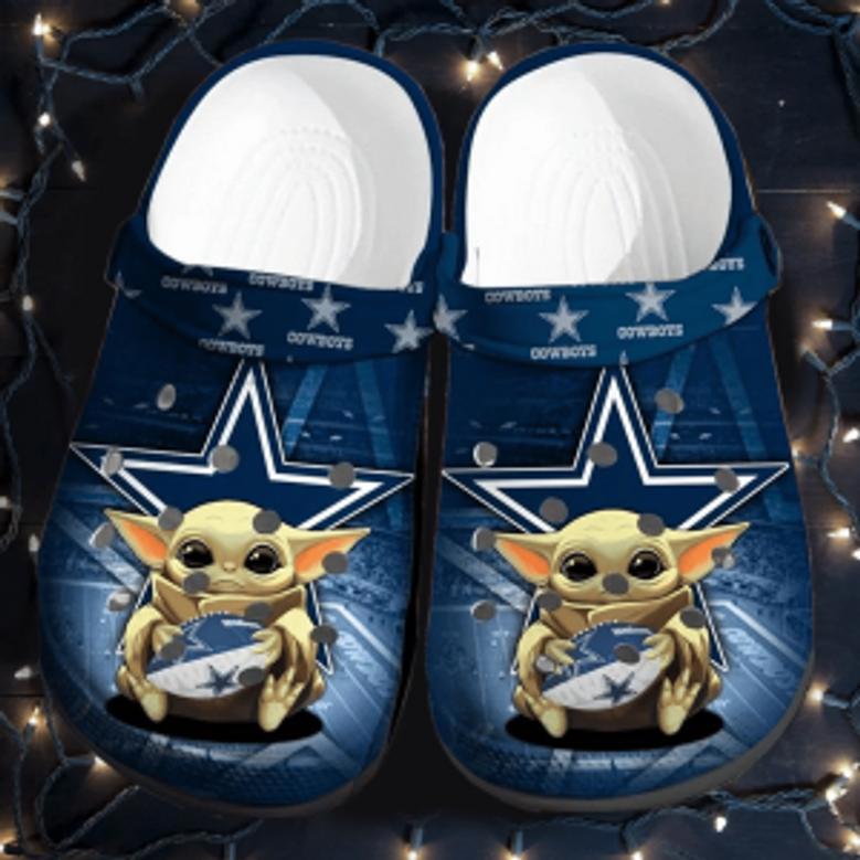 Yoda Dallas Cowboys Nfl Sport Crocs Clog Shoes