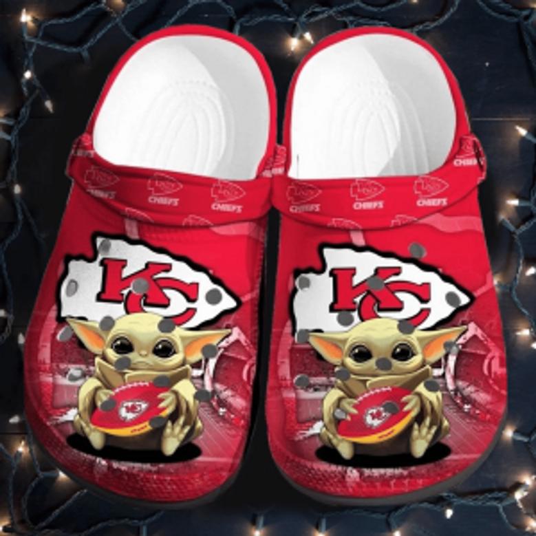 Yoda Kansas City Chiefs Crocs Clog Shoes