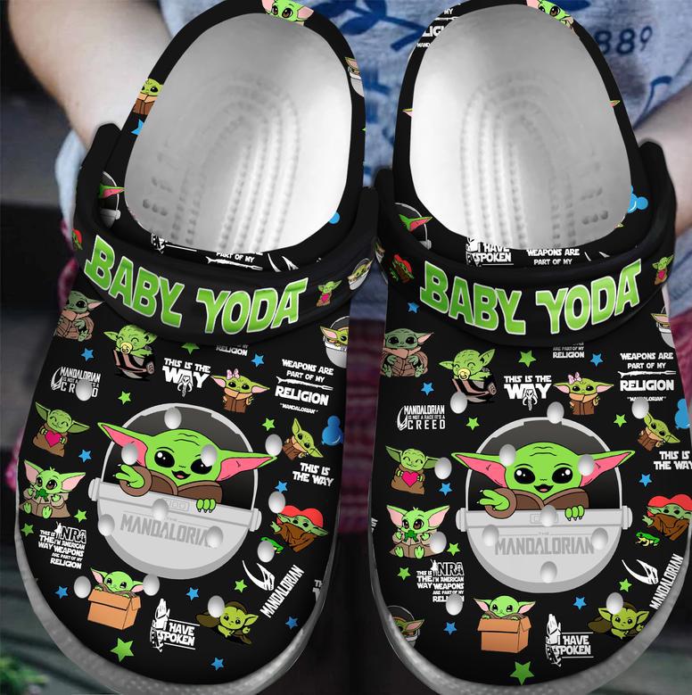 Yoda Star Wars Movie Crocs Crocband Clogs Shoes For Men Women And Kids