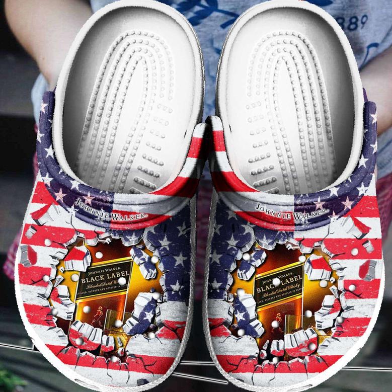 American Flag Johnnie Walker Rubber Clog Shoes Comfy Footwear