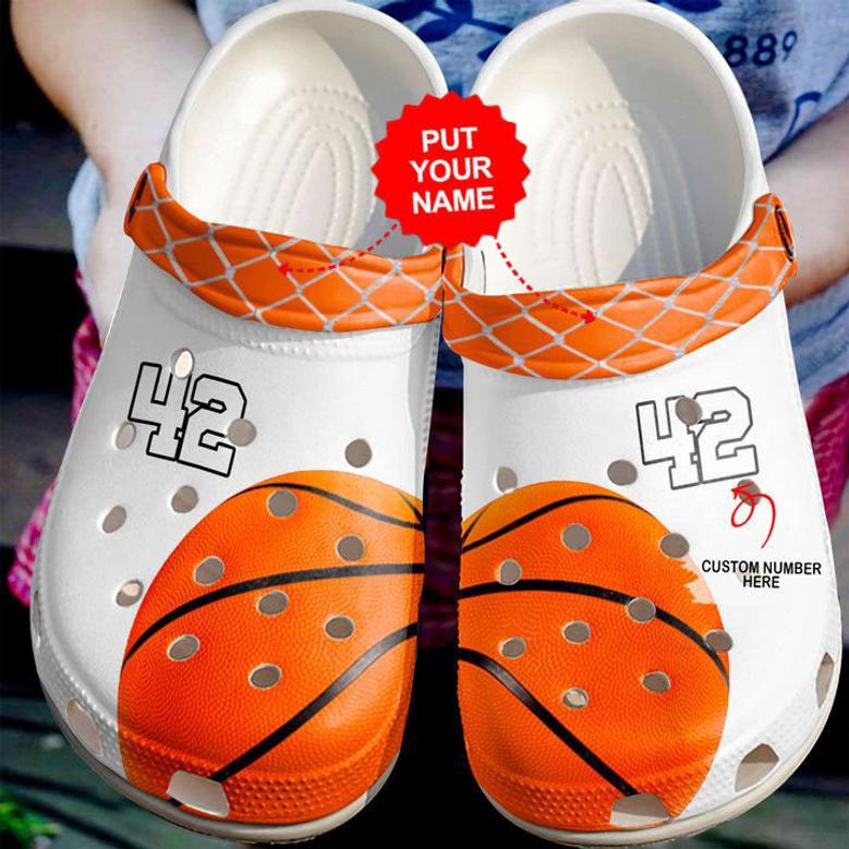 Basketball - Basketball Personalized Lovers White Clog Shoes For Men And Women