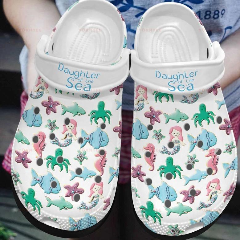Beautiful Mermaid Of The Sea Gift For Lover Rubber Clog Shoes Comfy Footwear