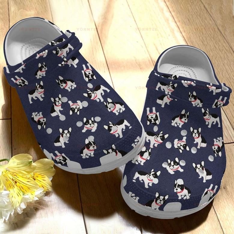Boston Terrier Lovers Fashion Style 2 Gift For Lover Rubber Clog Shoes Comfy Footwear